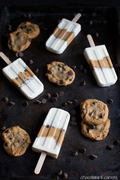 Creamy Cookie Dough Pops Creamy Cookie Dough Pops