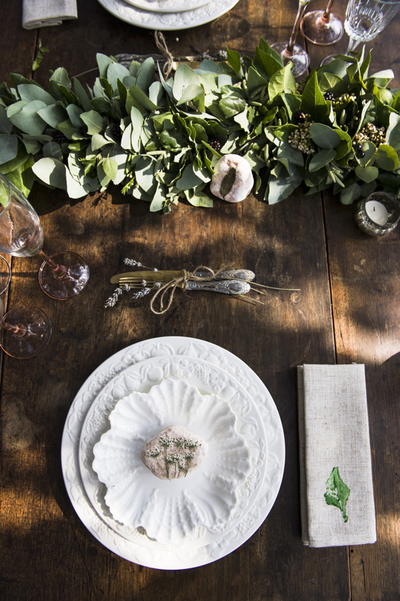 Splendid Stamped Linen Napkins Splendid Stamped Linen Napkins