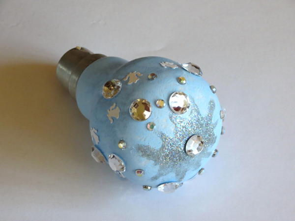 Recycled Lightbulb Christmas Ornament