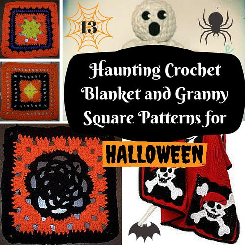 Haunting Crochet Blanket and Granny Square Patterns for Halloween