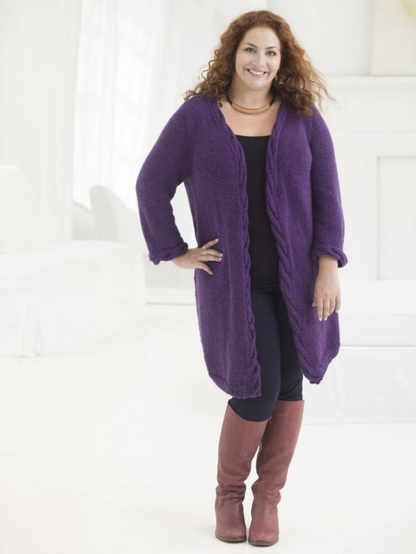 Knit Cabled Cardigan Pattern