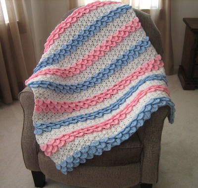 Crocodile Rock Crochet Baby Blanket