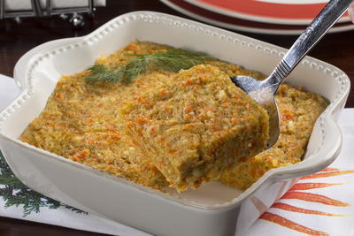 Cheddar Carrot Pudding