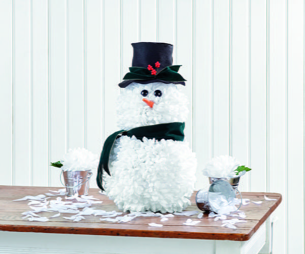 Fluffy White DIY Snowman Fluffy White DIY Snowman