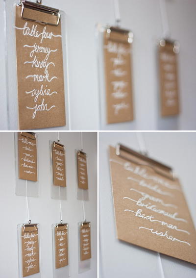 DIY Cute Clipboard Table Plan Idea