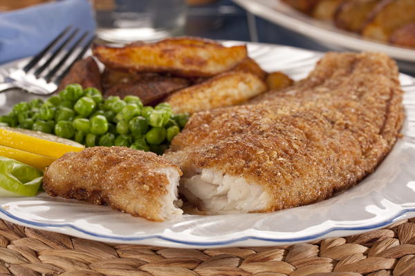 Potato Crusted Fish and Chips