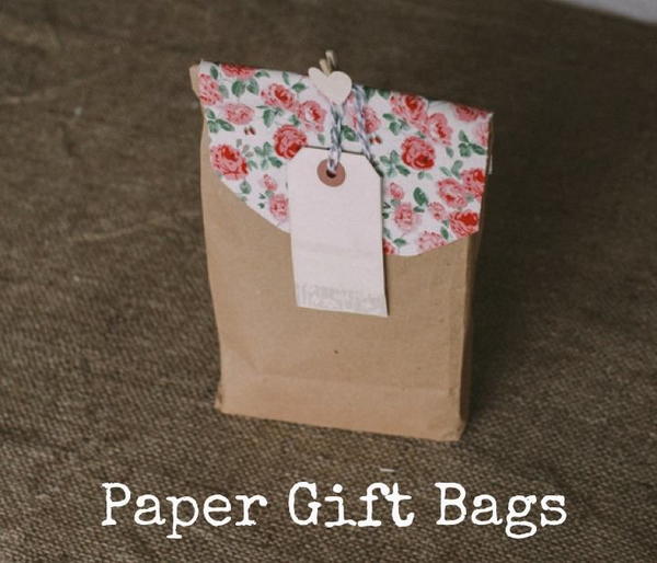 DIY Pretty Paper Gift Bags DIY Pretty Paper Gift Bags