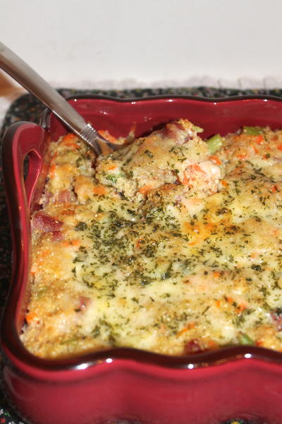 Cheddar Ham & Broccoli Quinoa Casserole Cheddar Ham & Broccoli Quinoa Casserole