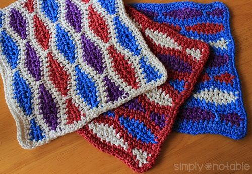 Wonderfully Wavy Dishcloth Pattern