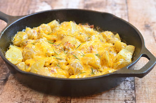 Cheesy Skillet Potatoes Cheesy Skillet Potatoes