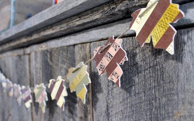 Washi Tape Leaf Garland Washi Tape Leaf Garland