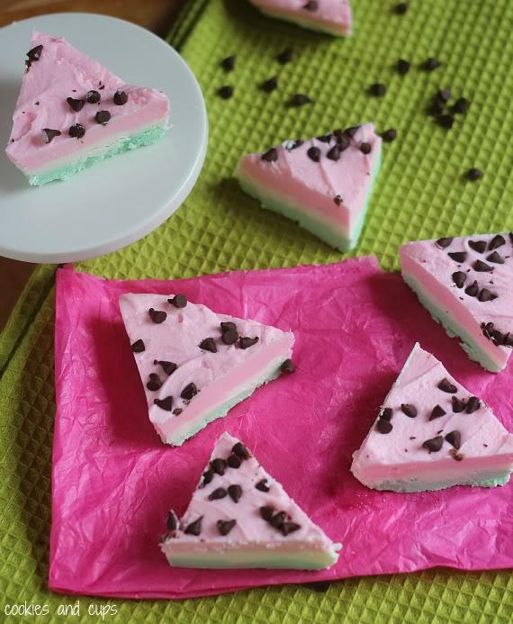 Watermelon Fudge Watermelon Fudge