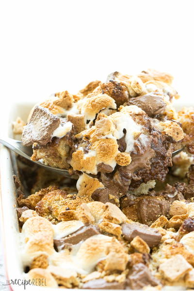 Overnight Smores French Toast