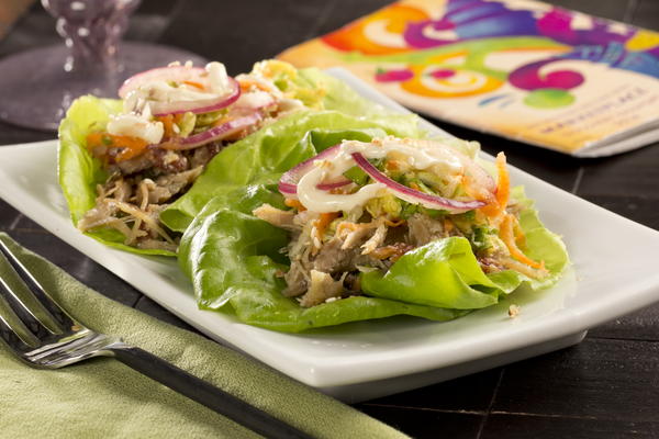 Roast Pork Lettuce Wraps