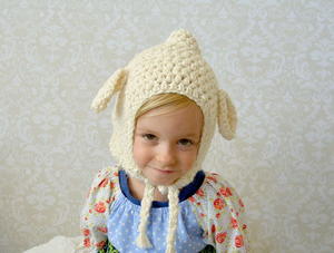 Vintage Lamb Crochet Toddler Hat Pattern