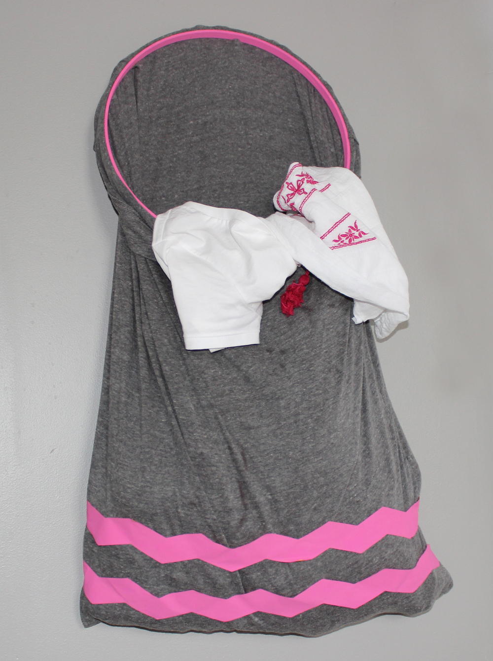 Knape & vogt wire laundry hamper with tilt-out mounting Hanging Hamper | AllFreeKidsCrafts.com