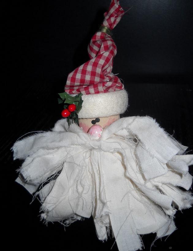 Country Santa Ornament Allfreeholidaycrafts Com