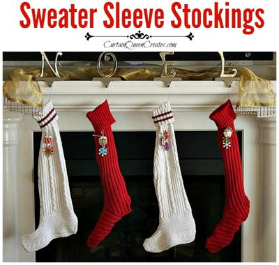 Sweater Sleeve Stocking DIY Sewing Pattern