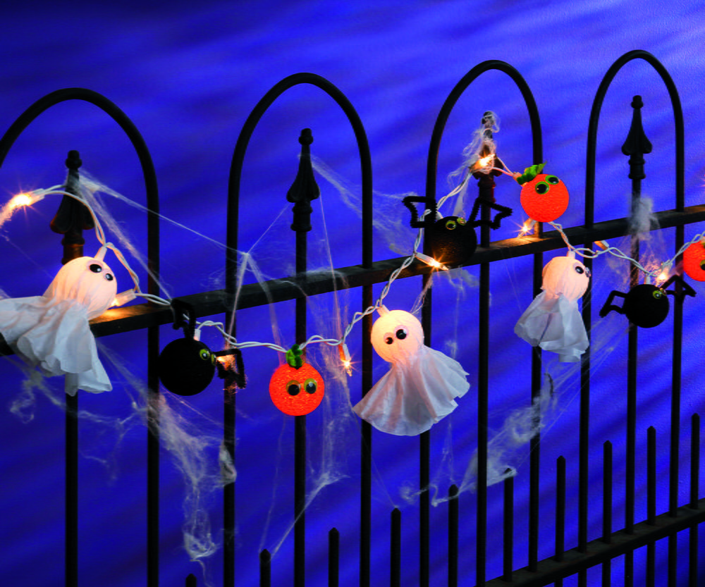 Halloween Garland With Lights
 Lighted Halloween Garland