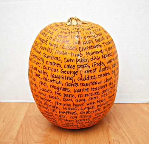 Thankful No Carve Pumpkin Craft Thankful No Carve Pumpkin Craft