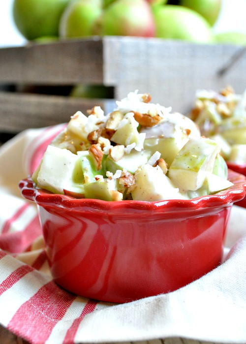 Light Apple Salad Light and Creamy Apple Salad_1