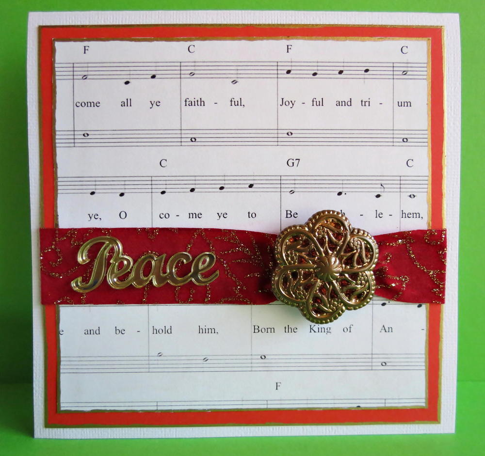 Christmas elegant card Simply Elegant Christmas Card | AllFreePaperCrafts.com