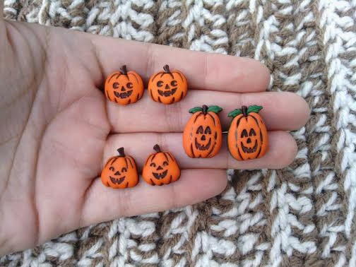 Jack O'Lantern Stud Earrings Jack O'Lantern Stud Earrings