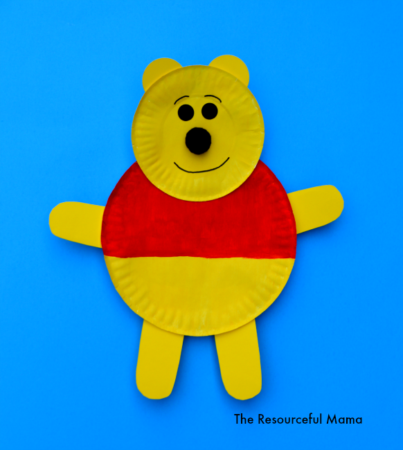 Winnie the Pooh Paper Plate Craft