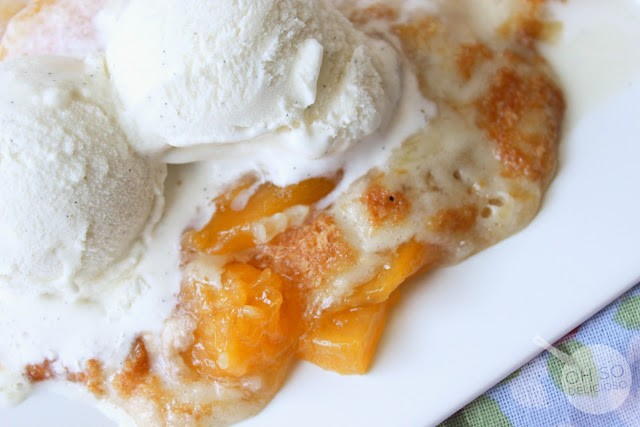 One Pan Peach Cobbler
