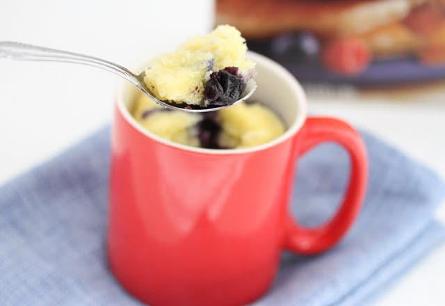 Easy Blueberry Mug Cake Easy Blueberry Mug Cake