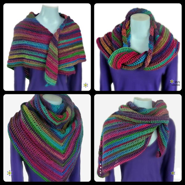 Lily’s Rose Garden Crochet Shawl Pattern