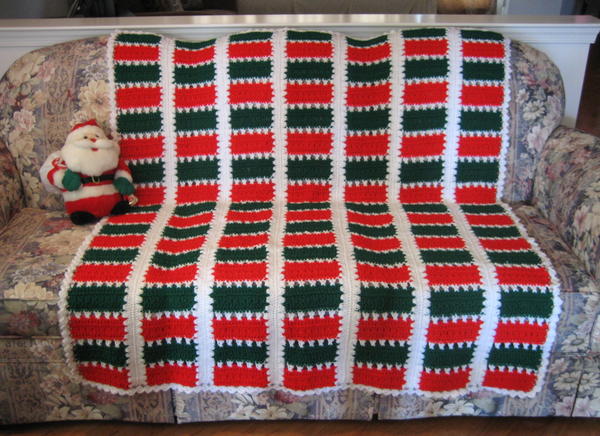 Christmas Spirit Mile a Minute Afghan Christmas Spirit Mile a Minute Afghan