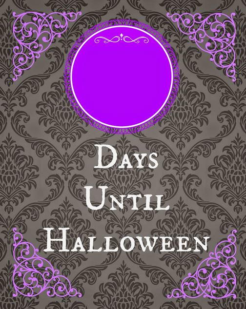 Halloween Countdown Printable Halloween Countdown Printable