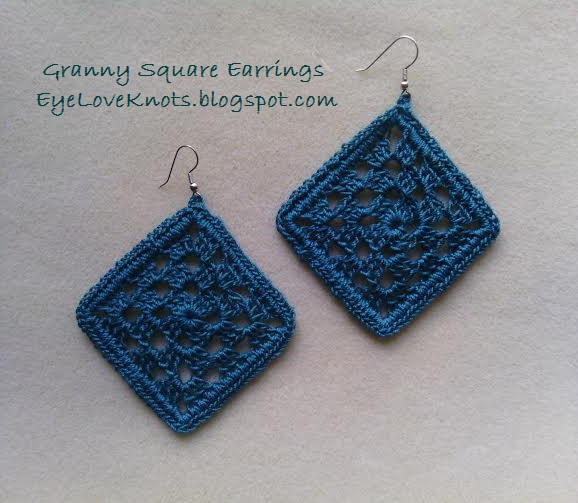 Framed Granny Square Earrings Framed Granny Square Earrings