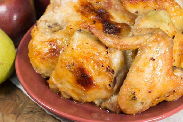 Spice-Roasted Chicken and Pears Spice-Roasted Chicken and Pears