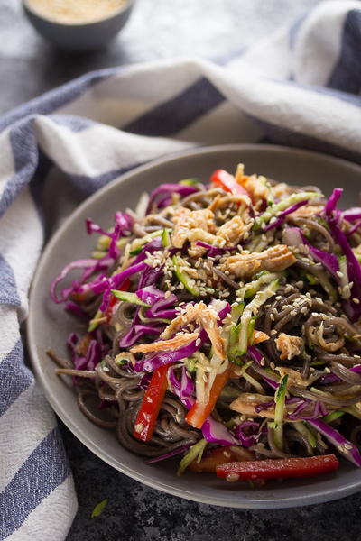 Honey Lime Chicken & Soba Noodle Salad 