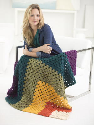 Cute and Colorful Granny Square Afghan Cute and Colorful Granny Square Afghan