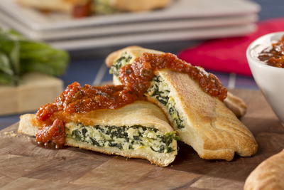 Spinach and Artichoke Calzones