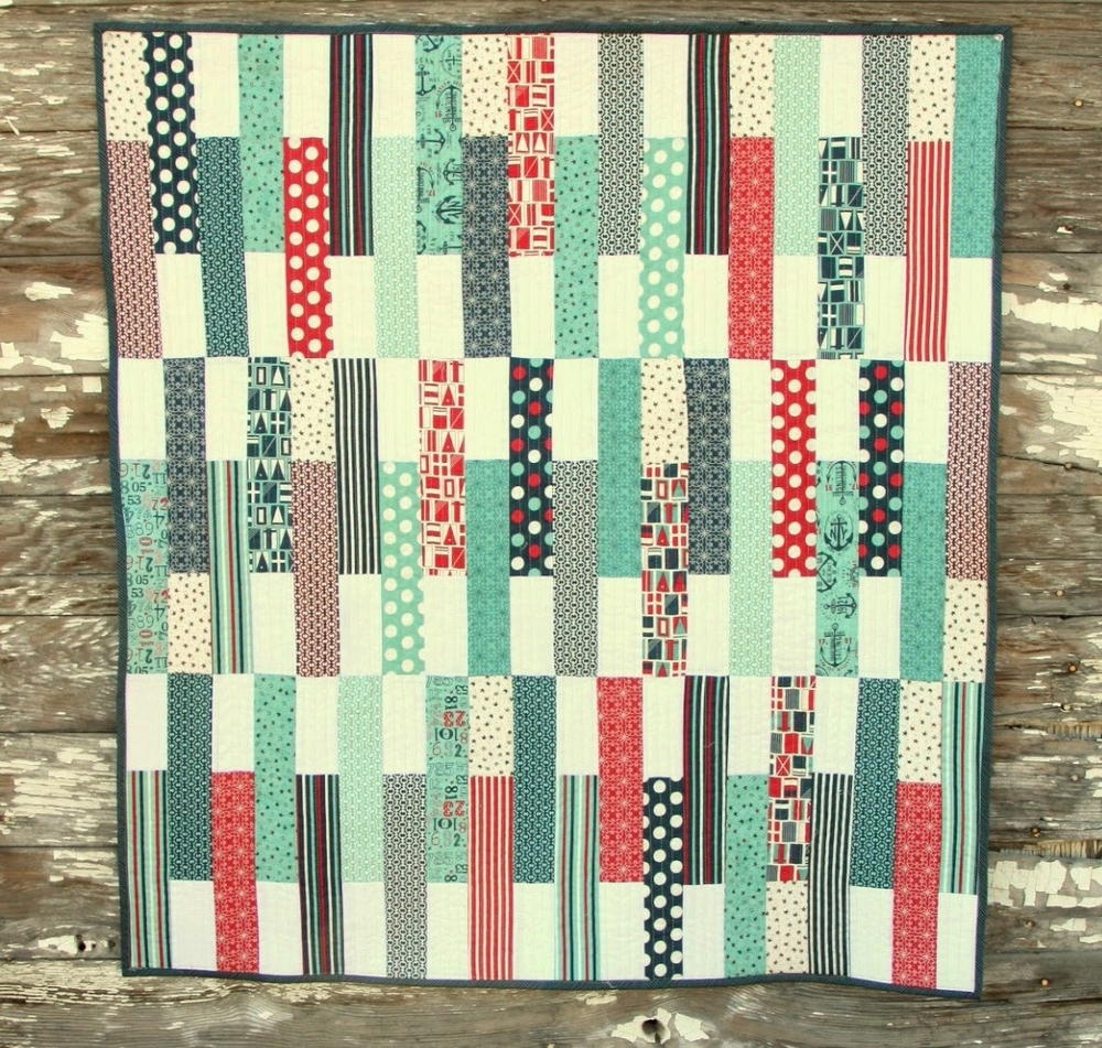 Stick Shift Crib Quilt Pattern Favequilts Com