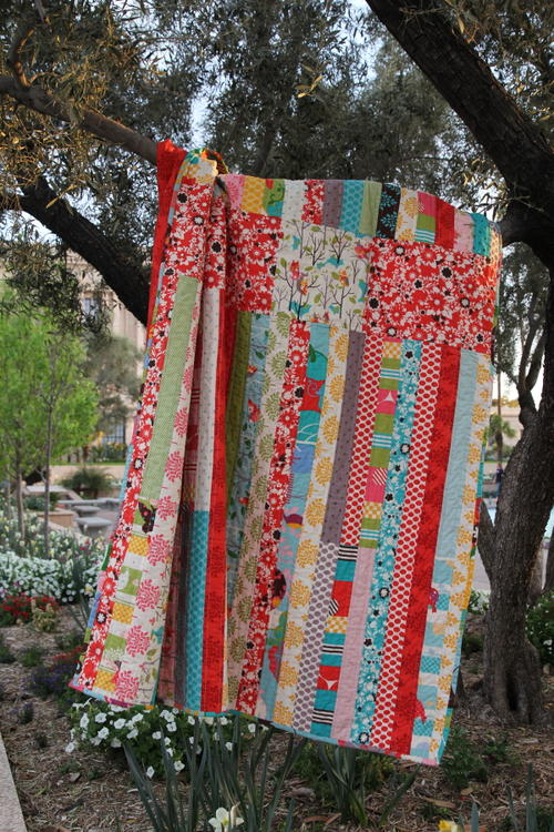 Cinched Jelly Roll Quilt Cinched Jelly Roll Quilt