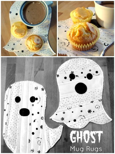 Ghost Mug Rug Pattern