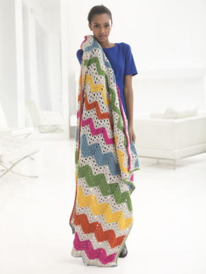 Chevron Rainbow Afghan Chevron Rainbow Afghan