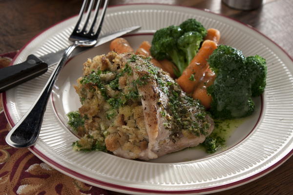 Stuffed Pesto Pork Chops Stuffed Pesto Pork Chops