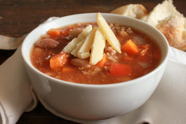 Italian Crock Pot Two Bean Chili Soup