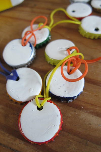 Bottle Cap Drink Name Tags