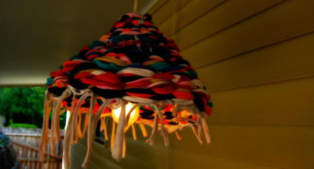 Scrappy Homemade Lamp Shade