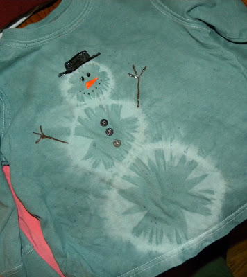 Snowman Tie Dye Shirt