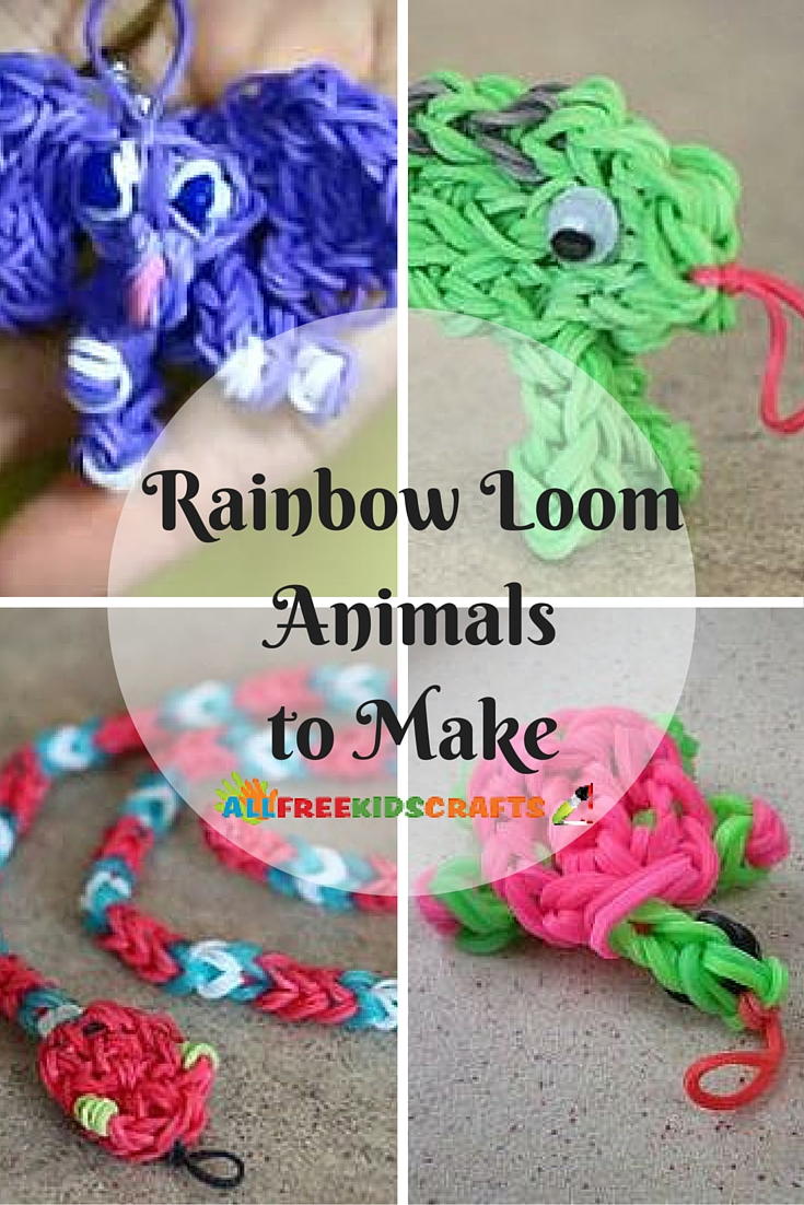 loom rainbow animals animal allfreekidscrafts