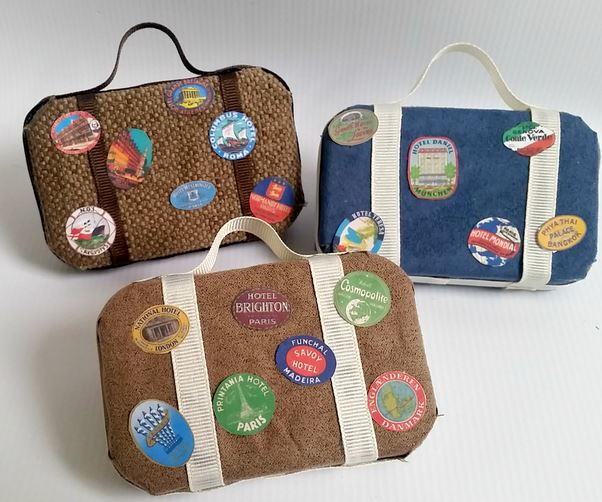 Vintage Luggage Ornaments Vintage Luggage Ornaments