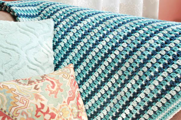 Simple Sea Glass Crochet Afghan